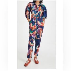 FARM Rio Multicolor Bird Print Jumpsuit